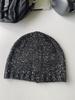 Quan Zhilong jennie mesmo gorro de tricô paetês feminino 23a outono e inverno chapéu de pirata ins blogueiro moderno chapéu frio de bico fechado