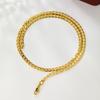 Xuping Nueva Moda Aleación Galvanizada Color Oro 24K Hebilla Japonesa Collar Sencillo Cadena para Clavícula Joyería Personalizada Venta al por Mayor