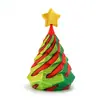 Árbol de Navidad de Gradiente Multicolor Impreso en 3D Juguete de Empuje Espiral Descompresión Divertida para el Hogar Adornos Decorativos de Alto Valor