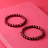 Pulsera de Mineral Crudo Cinabrio Arena Dorada Púrpura Arena Roja Imperial Cuentas de Moneda Pulsera para Hombres y Mujeres Venta Directa de Fábrica
