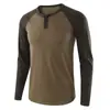 2021 Nueva camiseta de manga larga de comercio exterior de Amazon para hombre talla grande casual suelta estilo europeo y americano Camiseta Henry Independiente