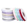 Venta al por mayor de fábrica 1 cm cinta de poliéster teñida a doble cara accesorios para el cabello cinta de bricolaje cinta para embalaje de regalo cinta decorativa para caja de regalo