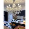Lustre de cristal de luxo com entrada francesa, estilo retrô, sala de estar, sala de jantar criativa, lâmpadas de villa atmosféricas de alta qualidade, novas