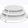 Base para Pastel Estilo Europeo, Plato para Frutas, Plato para Postres, Bandeja Dorada Creativa para Postres, Plato de Pastel de una Sola Capa de Hierro