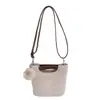 Diseño de Nicho Lujo Accesible Bolso Bandolera Tipo Cubo para Mujer Otoño 2025 Nuevo Alto Gama Color de Contraste Estilo Extranjero Bolso de Hombro Único Cruzado