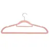 Cabide de Veludo Antiderrapante Sem Costura Suporte para Roupas Masculinas e Femininas Recomendação para Pendurar Roupas em Dormitórios Estudantis e Divisão de Roupas e Armazenamento Doméstico