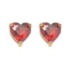 Traje de Zircón Amor Esmeralda Europeo y Americano Transfronterizo para Mujer Traje de Pulsera de Anillo en Forma de Corazón Transfronterizo Cadena para Clavícula