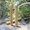 Porta-escovas de dentes de bambu em estoque de fábrica Tubo de bambu Estilo hotel Estilo chinês Tubo de madeira de bambu Logotipo a laser Atacado Estilo nacional