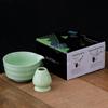 Juego de Té Matcha Japonés Horneado en Horno Tazón Matcha con Boquilla Cuchara para Té Soporte Set Caja de Color Cerámica Gama Alta Producto Nuevo Venta al por Mayor Transfronterizo