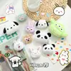 Muñeco Colgante Cabeza de Cachorro de Peluche de Dibujos Animados Broche Lindo de Panda Colgante para Mochila Escolar Adornos para Manualidades Joyería DIY Pequeños Accesorios
