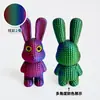Transfronterizo nuevo impresión 3D lindo traje de huevo de conejito regalo de Pascua decoración de escritorio puesto venta al por mayor