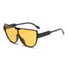 Gafas de Sol Aviador de Moda de Media Montura de Una Pieza Ciclismo Protección Ocular a Prueba de Viento Gafas Personalidad Celebridad de Internet Moda Fotografía Callejera Gafas de Sol