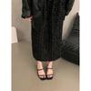 Sandalias de tacón alto de estilo francés de nicho de diseño de marca de moda, zapatos de mujer, sandalias de cuña de verano, zapatillas de tacón alto.