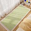 Alfombra Estilo Crema Imitación Cachemir, Alfombra para Mesita de Noche de Dormitorio, Manta para Sofá y Mesa de Centro, Resistente a Manchas, Fresca, Antideslizante, Resistente al Desgaste, Manta Anticaída
