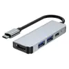 Hub de Estação de Docking de 4 Portas Hub Quatro em Um PD Hub 4K 3.0 Expansão Quatro em Um para Laptop
