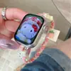Pulsera tejida linda Correa de reloj de gatito Adecuada para Apple Watch Iwatch12 Generación 11/10Ultrase