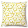 Funda de Almohada Corta de Felpa Ultra Suave Amarilla Geométrica Abstracta de Amazon para Venta Transfronteriza Artículos para el Hogar Funda de Almohada para Sofá