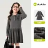 Saias Infantis Familia Dudu Vestidos de Outono para Meninas Saias de Princesa Estilosas para Bebês Roupas Doces para Meninas Roupas Infantis Modernas