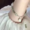 Nuevo Pulsera de Imitación de Bambú Estilo Chino Jade Hetian, Diseño de Nicho, Pulsera de Cuentas de Bambú Orquídea Campana Estilo Chino Nuevo