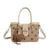 Bolsa balde vintage estilosa estilo coreano para mulheres, novo modelo de verão 2026, bolsa de ombro de alta aparência, bolsa de mão e bolsa transversal