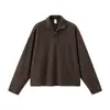 Ropa de Hombre de Moda Estilo Italiano Camisa Polo de Cuello Único 25 Otoño Estilo Old Money Camiseta Casual Holgada de Manga Larga Personalización