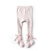 Leggings Elásticos Antideslizantes para Niñas de Primavera y Otoño, Algodón Suave como una Nube Clase A, Calcetines con Lazo para Niñas al por Mayor