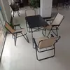 Mesa y sillas plegables para exteriores Kemit, mesa y sillas plegables para acampar, silla plegable, mesa plegable, mesa y sillas de pesca, mesa tipo rollo de huevo con reposabrazos