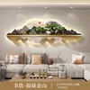 Pintura Decorativa para Sala de Estar Modelo Nuevo 2026 con Paisaje de Montaña para Pared de Fondo de Sofá, Pintura Colgante para Sala de Té y Estudio, Pintura con Luz de Atmósfera LED