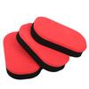 Esponja suave de látex EVA roja y negra para limpiar raquetas de tenis de mesa.