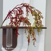 Flores artificiais com espigas de arroz e frutos de milheto pendurados, novo modelo de borracha macia, para arranjos florais de parede, decoração de casamento, decoração de casa, transfronteiriço