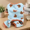 Ropa para Mascotas Gato Perro Ropa Otoño e Invierno Ropa Teddy Oso Amargoso Perro Pijama de Cuatro Patas Cachorro Pequeño Ropa Linda para el Hogar