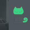 Nueva pegatina de personalidad YG29, luminosa, genial, de gatito, para interruptor de tres colores, para decoración de pared del hogar, autoadhesiva