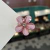 Mini Cristal Flor Pequeña Flequillo Pinza de Agarre Primavera y Verano Fresco Tamaño Pequeño Pinza Lateral Pinza para Cabello Roto Celebridad de Internet Accesorios para el Cabello Elegantes