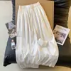 Pantalones de Pierna Ancha de Algodón y Lino Bordados Patchwork Blancos de Alta Gama para Mujer, Estilo Delgado de Verano, Elegantes y Relajados, Corte Holgado, Pantalones Casuales Adelgazantes
