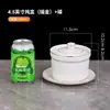Olla de barro para guisar blanca pura impermeable de cerámica para hotel estilo chino olla de sopa del condado de arena con tapa borde dorado olla para guisar nido de pájaro huevo al vapor