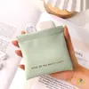 Bolsa de Almacenamiento Auto-Cerrable con Banda Elástica de PU para Cables de Datos y Auriculares, Mini Bolsa Portátil tipo Labial, Billetera