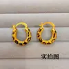 Brincos Argola Personalizados com Estampa de Leopardo para Mulheres 2025 Novo Estilo Quente Brincos de Alto Padrão com Design Moderno e Luxo Leve Brincos Versáteis