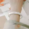 Yun Yue Artesanato Gota d'Água Banhado a Ouro Peônia Puramente Feito à Mão Prata de Lei 999 Pulseira Mais Vendida Estilo Chinês