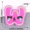 Pegatinas de tela bordada Lixin al por mayor 26 letras inglesas personalizadas parches adhesivos animales de dibujos animados accesorios para ropa