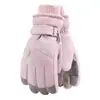 Luvas Quentes para Esqui Ciclismo Inverno Acolchoadas Plus Veludo À Prova de Vento Impermeável Proteção Contra Frio para Montaria Novas Luvas com Tela Sensível ao Toque