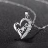 Collar de Cadena de Plata Esterlina para Mujer Estilo Japonés y Coreano Plata S925 Colgante de Amatista en Forma de Corazón Regalo de Tanabata Día de San Valentín para Novia