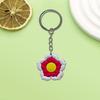 Série Flor Criativa Chaveiro temuPVC Borracha Macia DIY Decorativo Criativo Chaveiro Pequeno Presente Mochila Chave
