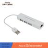 2.0USB para RJ45 100 m placa de rede USB2.0 distribuidor HUB divisor multi-função