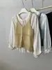 Camisole de Malha Vazada em Camadas Fashion e Única para Mulheres, Top Juvenil em Mistura de Lã Estilo Coreano Outono 2026
