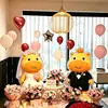 Capibara Lulu Proponer Confesar Decoración Tema de Dibujos Animados Interior Exterior Decoración con Globos Atmósfera Accesorios Sencillos Tablero KT