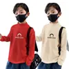 Y2579 # 2025 Nueva Camiseta Térmica de Manga Larga para Niños Primavera y Otoño Camiseta Base de Cuello Medio Alto para Niños Top Elegante para Niños