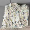 Pijama de Crayon Shin-chan para Hombre Verano Manga Corta Shorts Talla Grande Delgado Dibujos Animados Adolescente Se Puede Usar Fuera de Casa Conjunto de Ropa