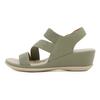 (Agotado, No se resurtirá) Q316-3 Estilo Europeo y Americano 2026 Sandalias de Playa Casuales Elásticas Simples de Cuña para Mujer
