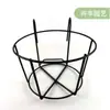 Suporte de Flores Redondo Grade de Ferro Varanda Vaso de Flores Haste para Plantas Penduradas Suporte de Flores Pendurado Suporte de Vaso de Flores para Pendurar na Parede