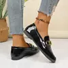 Otoño 2025 Nuevo Estilo Mocasines Planos para Mujer Comercio Exterior Transfronterizo Talla Grande Amazon Versátiles Talla Grande Mayoreo